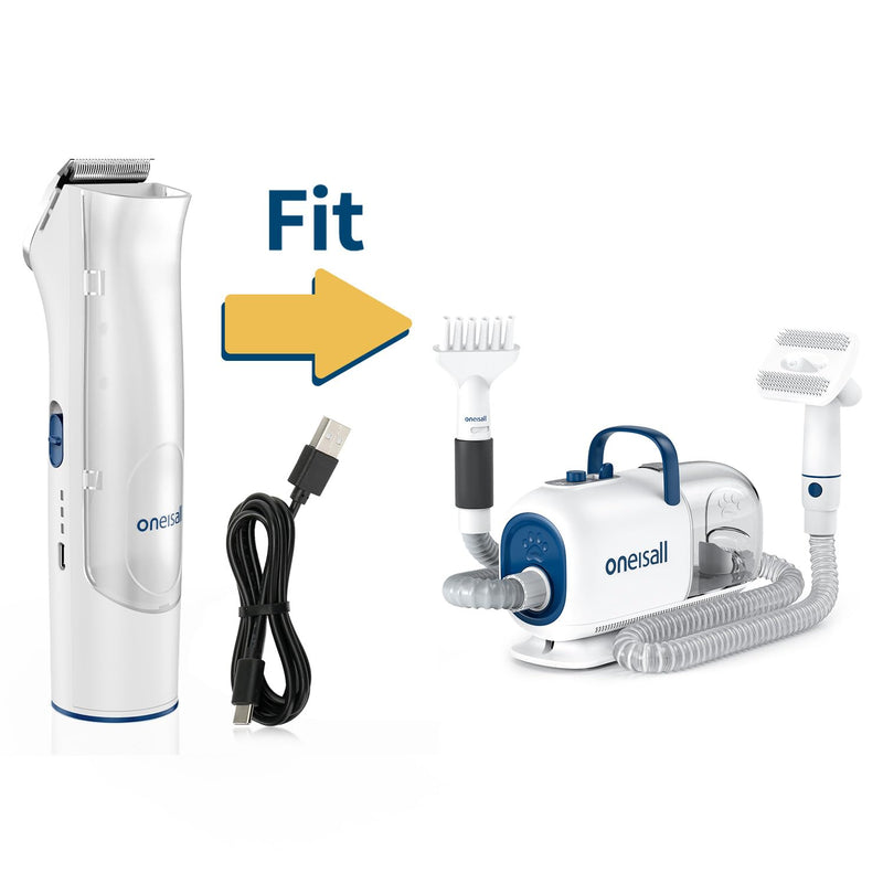 oneisall Replacement Main Clipper + USB Charger for BM1 Dog Grooming Vacuum Blow Dryer and Clippers - PawsPlanet Australia