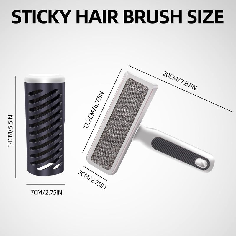 Dog Brush Set - 2-in-1 Double-Sided Slicker Brush for Dogs | Dog Brush for Shedding & Long/Short Haired Dogs, Fur Remover Roller for Efficient Cleanup, Shedding Solution for Multi-Pet Homes（3PCS） - PawsPlanet Australia