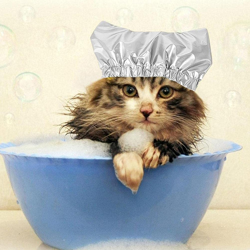 HEEPDD Adjustable Pet Shower Cap, Comfortable Shower Cap for Dogs and Cats with Adjustable Elastic Band, Elastic, Reusable Bathing Accessory for Kittens, Puppies, (1) 1