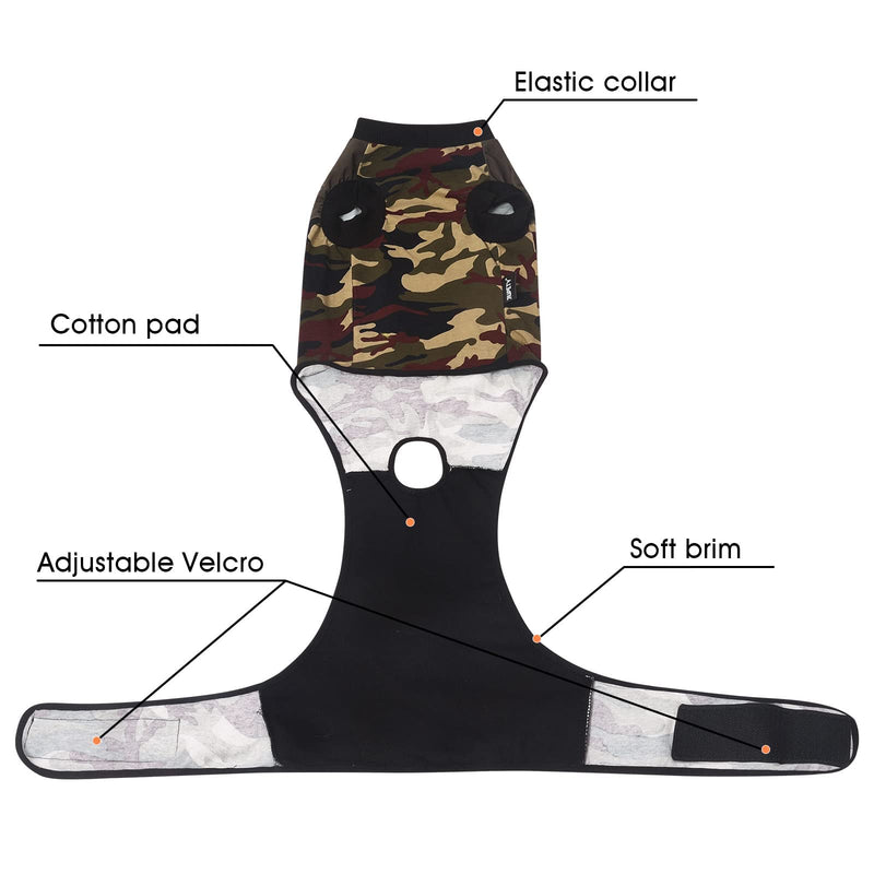 Jiupety Dog Recovery Suit Adjustable, Dog Bodysuit for Abdominal Wound After Surgery, Substitute E-Collar, 3XL Size, Anti-Licking Surgical Dog Onesies, Camo. XXX-Large - PawsPlanet Australia