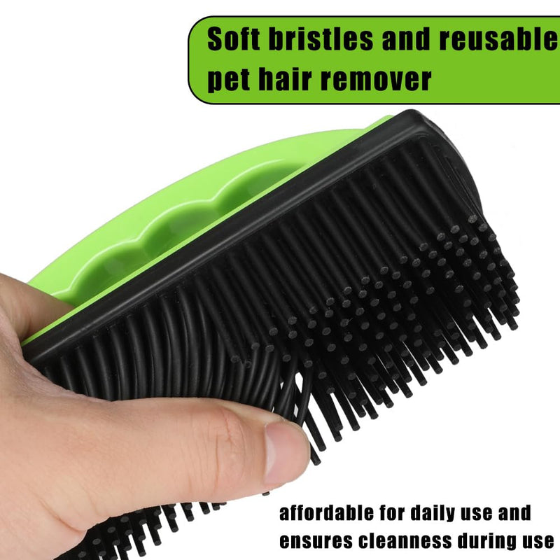 Pet Hair Remover Rubber Brush, Bath Brush for Dogs & Cats, Reusable Lint Roller, Furniture & Car Hair Removal Brush, Effective for Carpets, Couches, and Clothes - PawsPlanet Australia