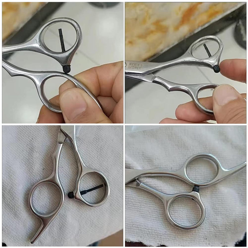 10 Pack Hair Scissor Rubber Silencer Replacement Bumper Barber Shears Stopper Hair Cutting Clipping Cutter OD 3MM Black Muffler Stick Buffer Bumpers Silicone Grooming Parts Salon Pet Tool - PawsPlanet Australia