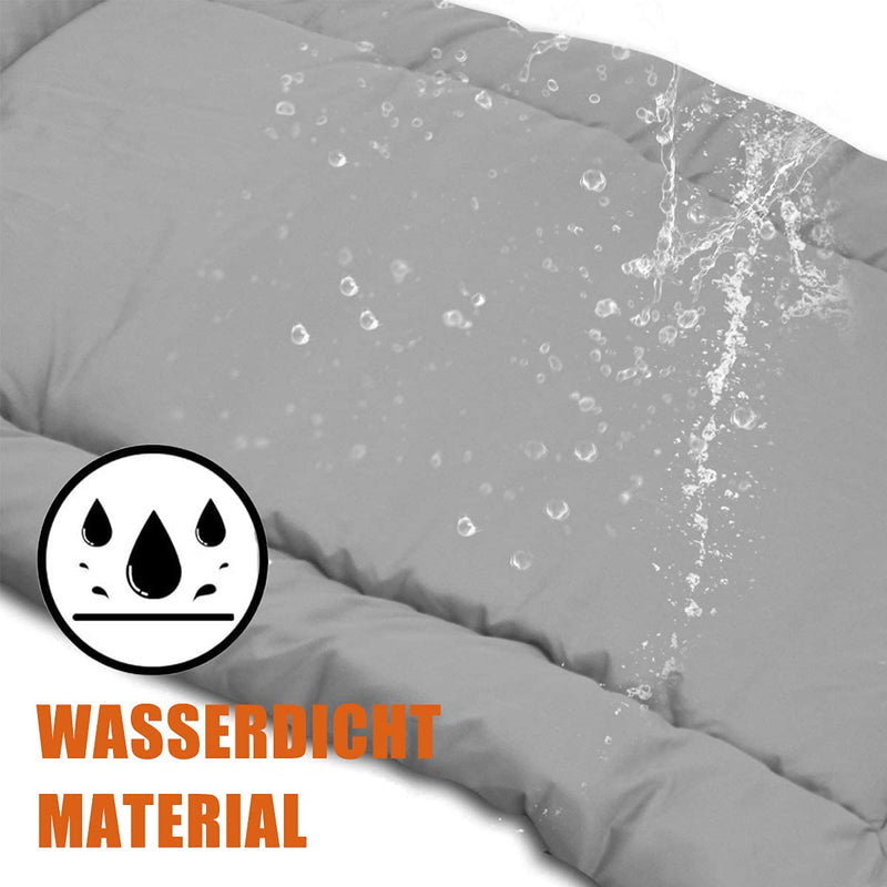 Outdoor Dog Bed, 35”x24“ Portable Camping Travel Dog Bed, Soft, Comfortable, Waterproof, Non-Slip, Machine Washable Easy to Clean Pet Mat for Small, Medium and Large Dog and Cat Grey - PawsPlanet Australia
