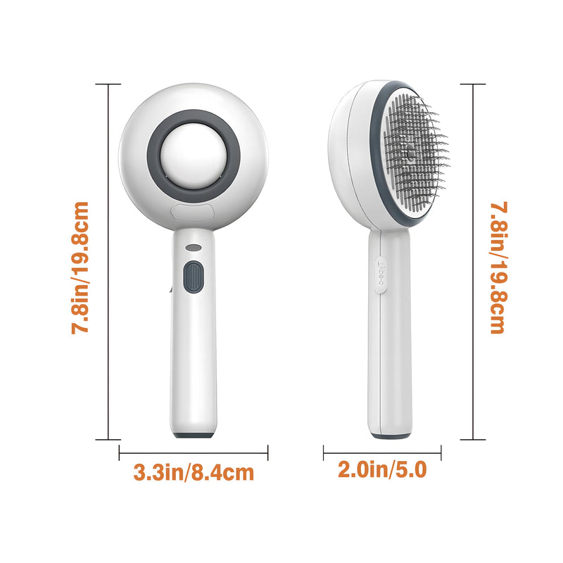 Cat Steam Brush for Shedding Steamy Cat Dog Grooming Brush Steamy Steam Pet Brush for Cat Pet Hair Removal Comb with Water Tank Suitable for long/short haired animals (Purple) Purple - PawsPlanet Australia