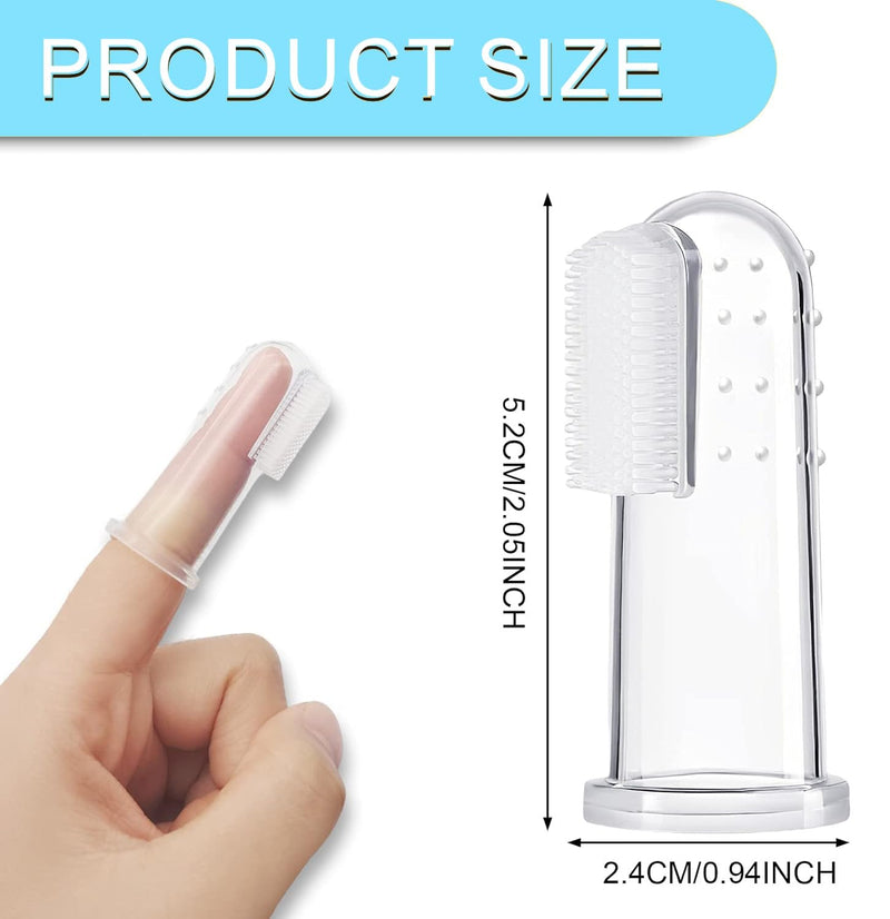 6 Units Pack Pet Finger Toothbrush for Dogs & Cats, Extra Soft Silicone Bristles Professional Dog Toothbrush & Cat Toothbrush, Easy Teeth Cleaning for Dog Dental Hygiene - PawsPlanet Australia