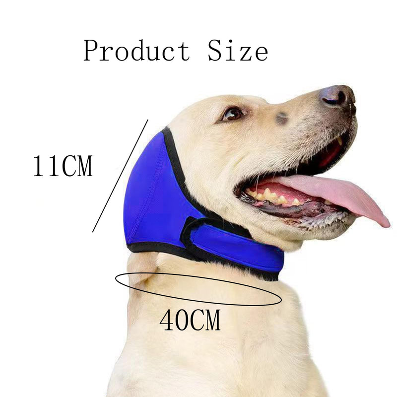 Happy Hoodie for Dogs, Dog Ear Defenders, Blue Dog Ear Protectors for Noise Relief, Calming Pet Ear Covers for, Fireworks, Grooming, Bathing, Swimming, Vet Visits, Travel