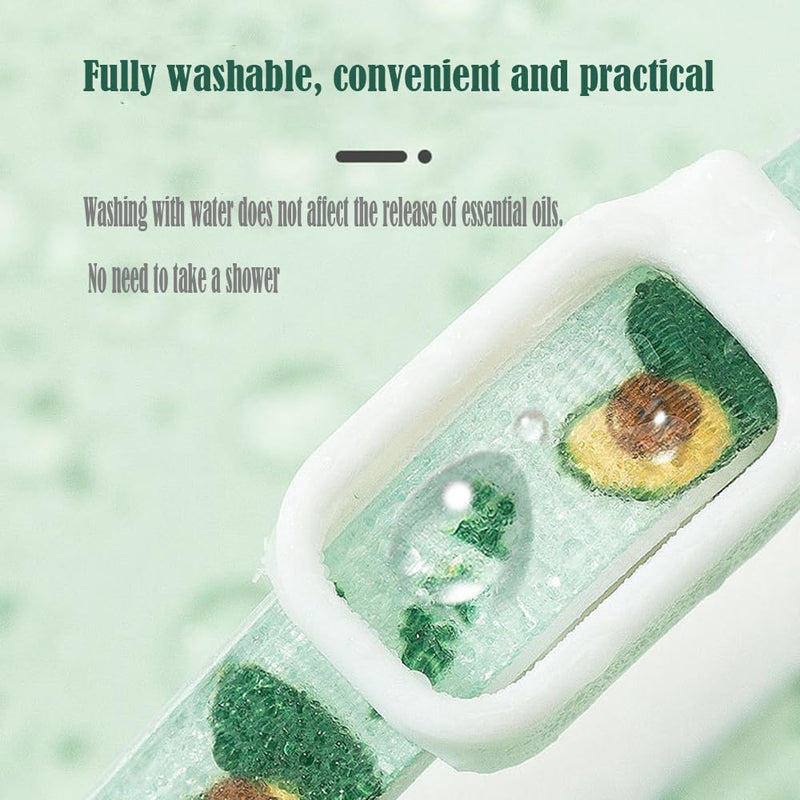 BSLVWG Beautiful Pattern Carving Belt for Dogs and Cats, Tick and Mite Prevention for Cats, Dog Carving Therapy, 12 Months of Protection, Waterproof, Adjustable (Watermelon)