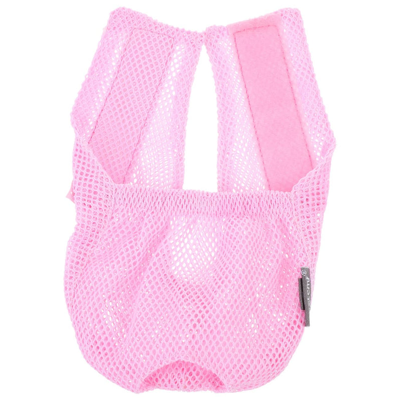 Breathable polyester cat muzzle. Secure protection against licking and biting for cats and kittens. User-friendly for bathroom and pet shop.