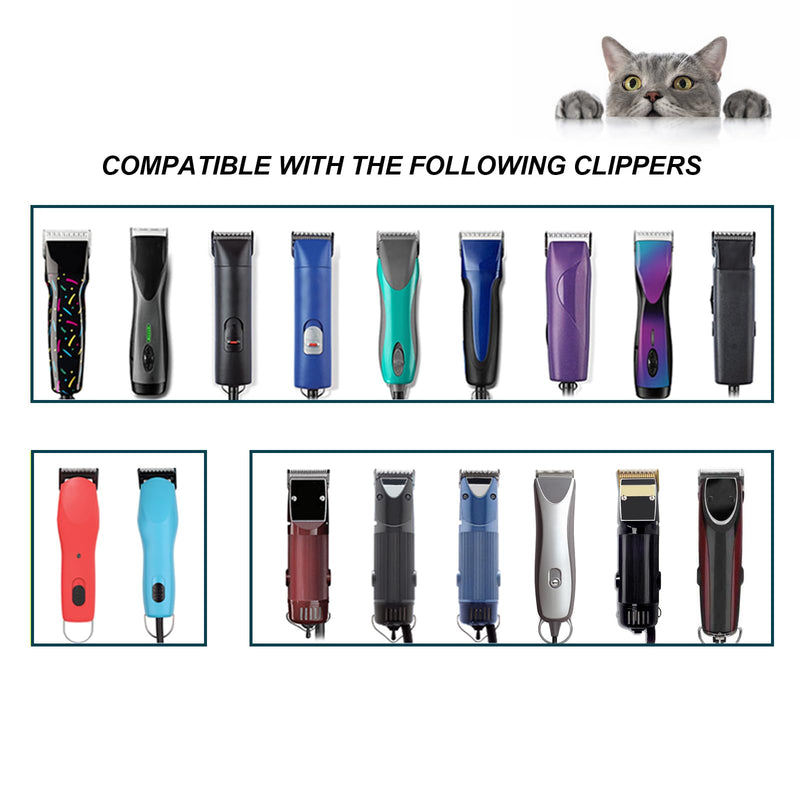 7FC+5FC+4FC Black Detachable Pet Dog Grooming Clipper Stainless Steel Blades Set,Compatible with Andis,Oster A5,Wahl KM10 Series Clippers,3 Pack 7FC+5FC+4FC - PawsPlanet Australia