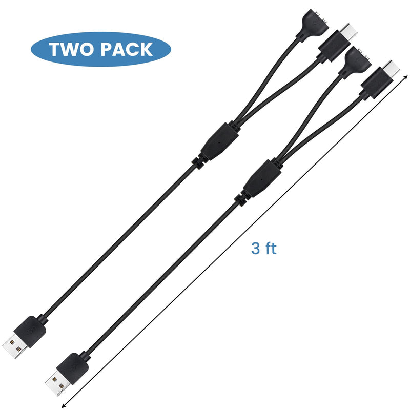 2-Pack Dog Shock Collar Charger Cord Replacement for Jugbow Training Collar, 2-in-1 Magnetic and USB C Charging Cable - PawsPlanet Australia