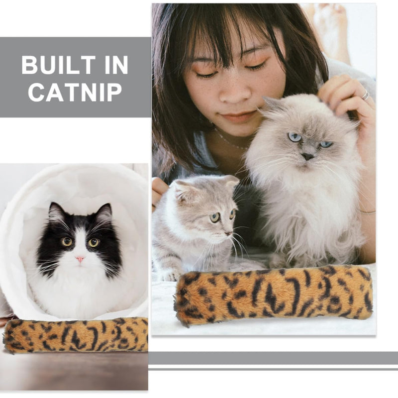 Dental care toys for cats, 4 pieces. Cushions made of soft lint, durable, relieve gums and provide indoor activity for cats.