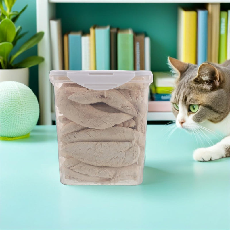 Kichvoe Freeze Dried Cat Treats 500 g - Protein-Rich Chicken Snacks for Dental Care and Chewing Fun Stomach-friendly Treats for Kittens and Cats Small Dry Treats for Healthy Teeth