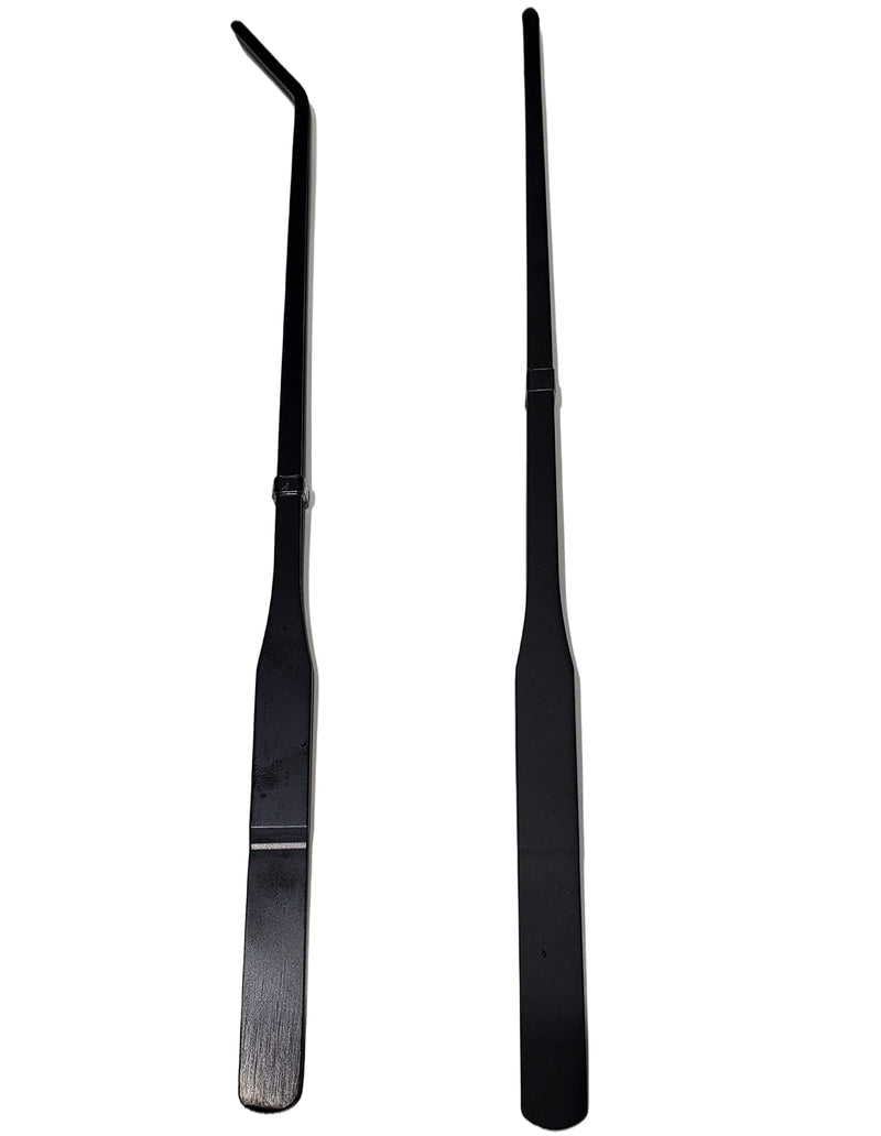 MRTIOO Reptile Stainless Steel Long Tweezers Feeding Tongs, Lizards Snake Gecko and Tarantula Supplies, Aquarium Fish Tank Tools - Black 2Pcs - PawsPlanet Australia