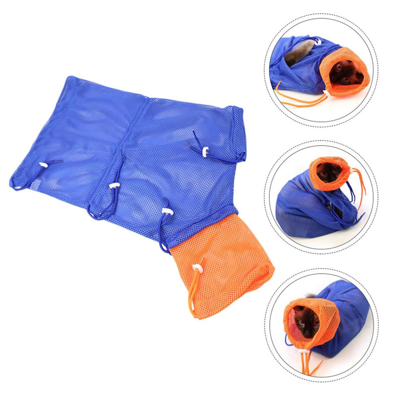 Alipis cat grooming bag with drawstring, scratch-resistant polyester, suitable for use with a cat net for bathing and examination