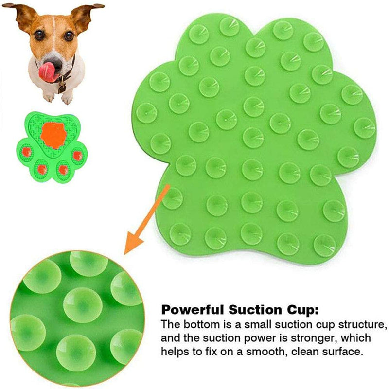 Dog Licking Mat for Anxiety Peanut Butter Slow Feeder Dog Bowls Dog Licking Pad with Strong Suction to Wall for Pet Bathing,Grooming,and Dog Training Green-mat - PawsPlanet Australia
