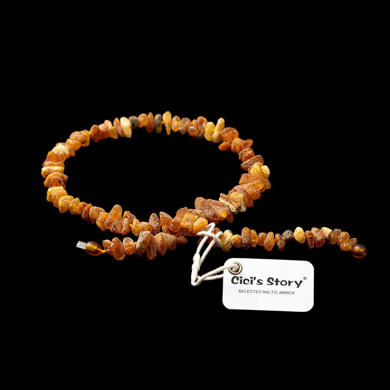 Amber Collar for Dogs and Cats - Certified Premium Quality Raw Baltic Sea Amber - 32cm - PawsPlanet Australia