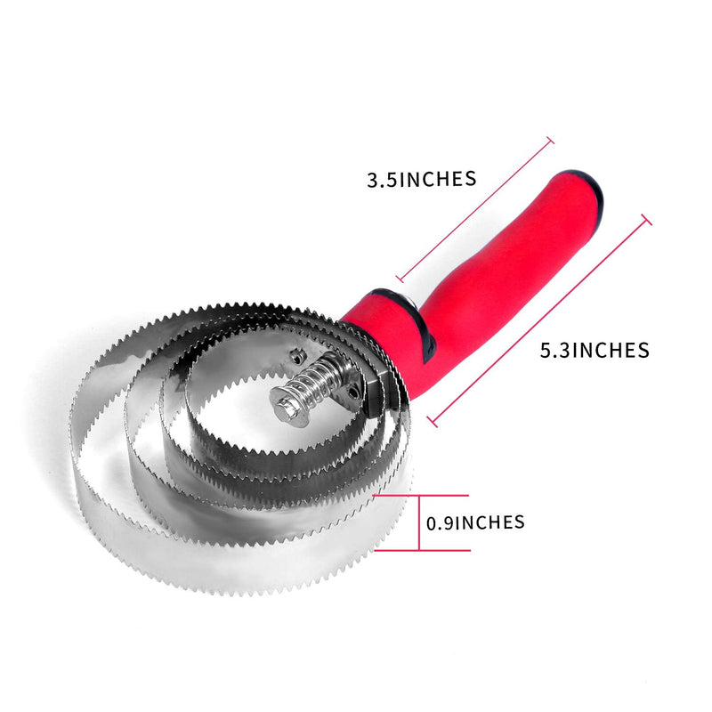 Reversible Stainless Steel Curry Comb with Soft Touch Grip (Red) red - PawsPlanet Australia