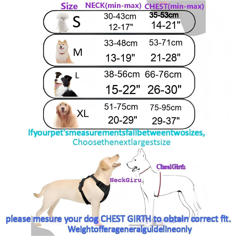 Light Up Dog Harness - No Pull LED Dog Harness Rechargeable Waterproof,for Night Walking Adjustable Glow Up Dog Vest,for Large Dogs(Black-XL) XL Black - PawsPlanet Australia