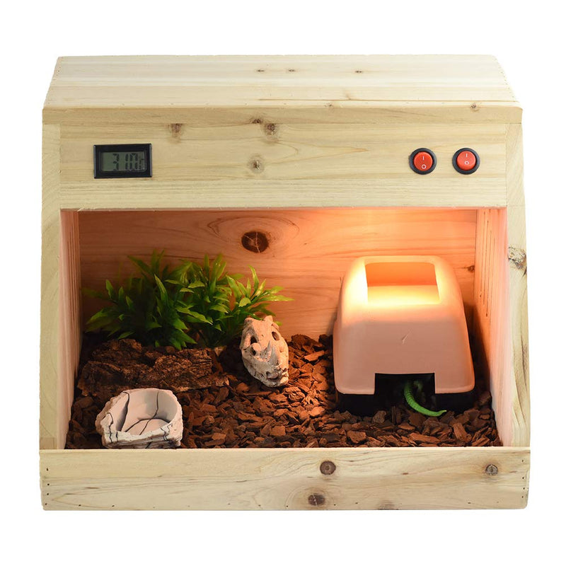 OMEM Reptiles Hideout Humidification Cave with Basin for Gecko Large - PawsPlanet Australia
