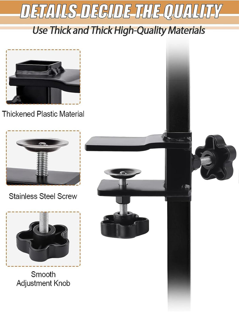 Kalolary Grooming Table Arm Clamps,Grooming Table Arm Clamps, Adjustable Replacement Aid Clamps to Attach Grooming Arms to Tables Accessories - PawsPlanet Australia