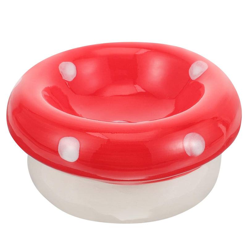 POPETPOP Hamster Mushroom Bowl - Ceramic Hamster Food Bowl Gerbil Water Feeding Dish Small Animal Bowl Container for Guinea Pigs Gerbil Mouse Rat Chinchilla