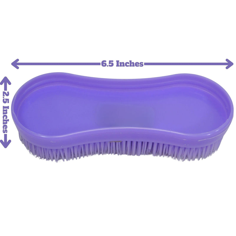 Intrepid International Magic Horse Brush, for Horse Grooming Kit w/Durable Plastic Bristles, Horse Brushes for Grooming, Light Purple - PawsPlanet Australia