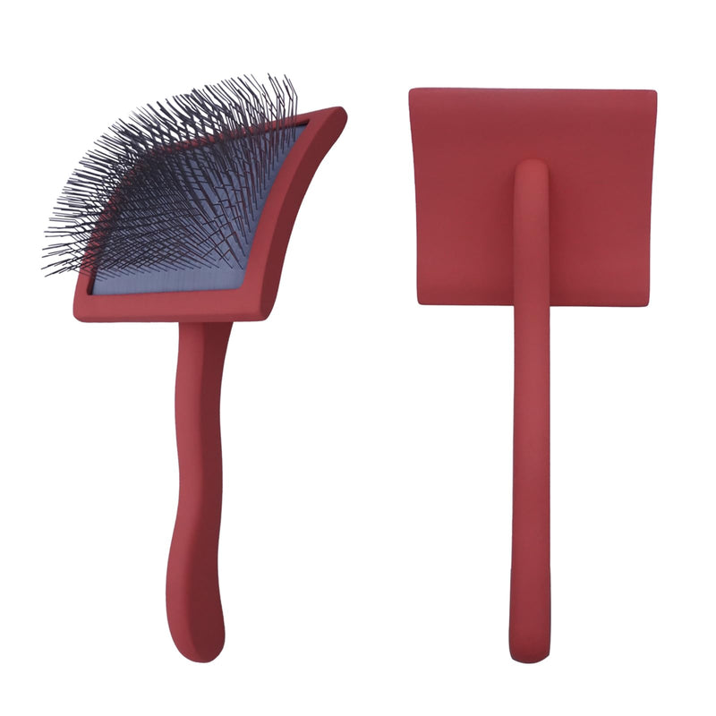 Big slicker brush for large dogs - Dog Brush for Shedding & Long Hair Cats Tool: Thick Coat Daily Care Painless Mat Remover Trusted by Pet Owners" (red) red - PawsPlanet Australia
