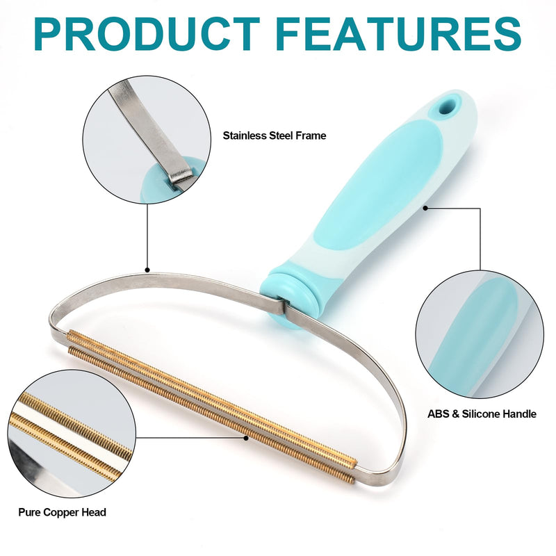 Pet Hair Removal Tool, Dog Cat Deep Cleaning Fur Removers, Lint Cleaner Pro, Portable Scraper Rake Carpet Hairball Shaver Brush for Clothes, Couch, Blanket, Car Mat, Pet Bed, Towels Rugs - PawsPlanet Australia