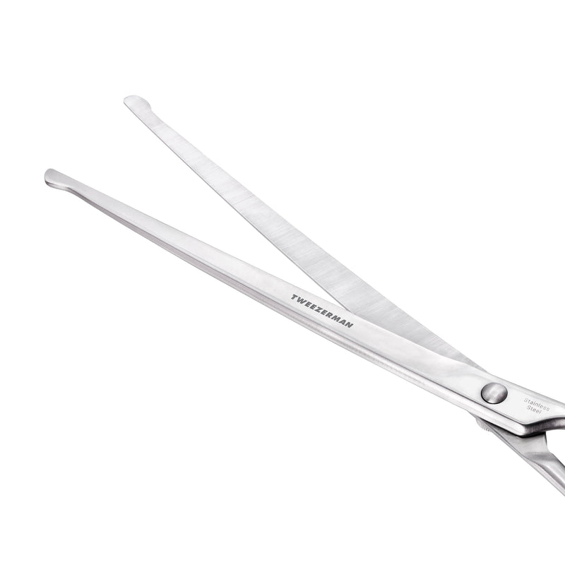 Tweezerman 9" Pet Grooming Scissors with Safety Round Tips, Professional Curved Grooming Shears for Medium to Large Dogs 9" Shears