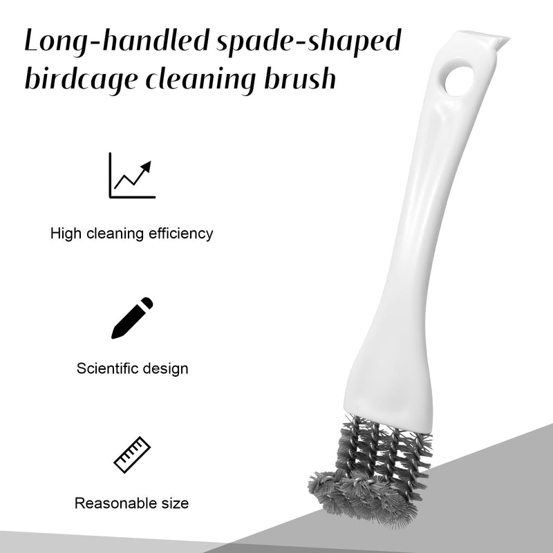 3pcs Bird Cage Brush Cleaner, Stainless Steel Bird Cleaning Brush Durable Droppings Removal Tool for Pet Parrot Fowl Cage Remover Cleaning Accessory - PawsPlanet Australia