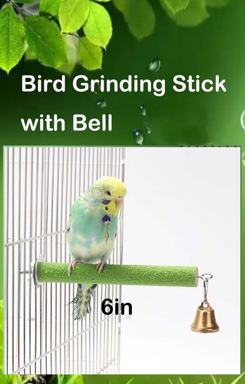 Bird Perch Toy with Rotating Balls Natural Parrot Large Bird Stand Perches Toy Wood Rotate Spinning Balls for Cage Parakeet Budgies Parrotlets Lovebird Cockatiels Conure Macaw African Greey - PawsPlanet Australia