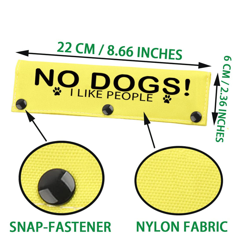 JXGZSO No Dogs I Like People Reactive Puppy Leash Wrap Give Me Space Dog Leash Wrap Rescue Dog Lead Cover (I Like People DLS) I LIKE PEOPLE DLS - PawsPlanet Australia