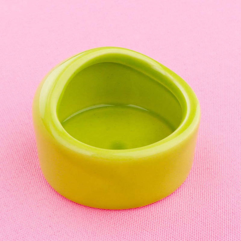 2 Pcs Ceramic Hamster Bowl, Small Animal Food Bowl and Water Dish Feeder for Hedgehog Hamster Guinea Pig Sugar Glider Rat Gerbil Mice Chinchilla (Colors May Vary) - PawsPlanet Australia