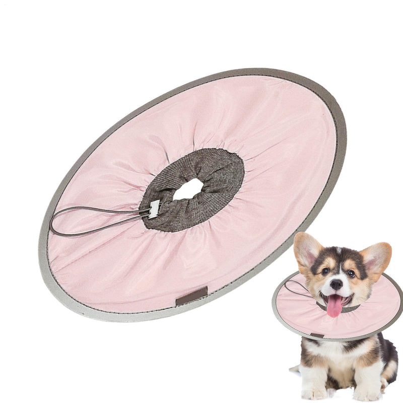 Recovery collar for cats, Kitten Cone, Comfortable Elizabethan pet collar - Adjustable cat collar to prevent wound licking, lightweight cat cone collar, soft pink M