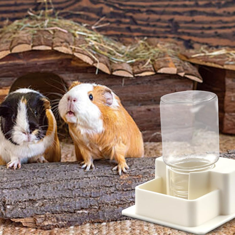 1 Pack Hamster Water Bowl Automatic Water Dispenser for Hamster Syrian Mice Gerbil Rodent (White) - PawsPlanet Australia