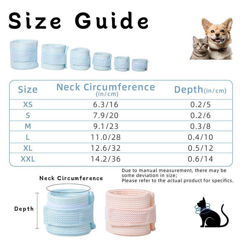 Cat Neck Brace Cover - Breathable & Adjustable Elizabethan Collar for Post-Surgery Recovery Anti-Scratch Anti-Lick Protection, Cervical Cone for Small Medium Large Dogs Puppies Kittens (Small,Pink) S 02 Pink - PawsPlanet Australia