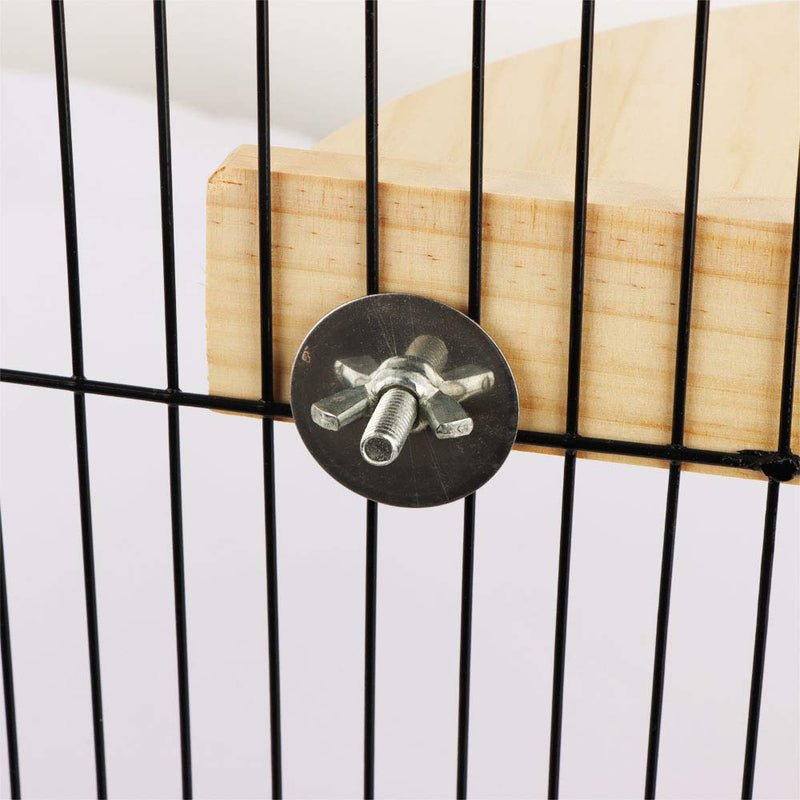 2 Pack Bird Wooden Perch Stand Platform Rack Rest Stand Toy for Bird Parrot Parakeet Conure African Greys Cockatoo Budgies Macaw Lovebird Finch Canary Hamster Gerbil Rat Mouse Cage Shelf Toy - PawsPlanet Australia