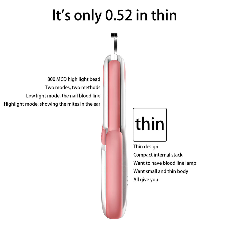 Pet nail clippers with LED Lights cat nail clippers for indoor cats nail trimmer clippers for small dog nail trimmers Cats rabbits nail clippers Bird Kittens (Pink) Pink - PawsPlanet Australia