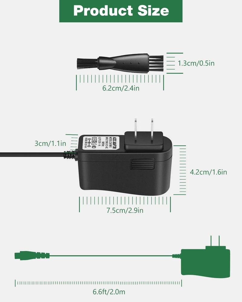 5V Power Cord Replacement HOLDOG Dog Clippers Charger for Professional Heavy Duty Dog Grooming Clipper 3-Speed Low Noise High Power Rechargeable Cordless Pet Grooming Tools - PawsPlanet Australia
