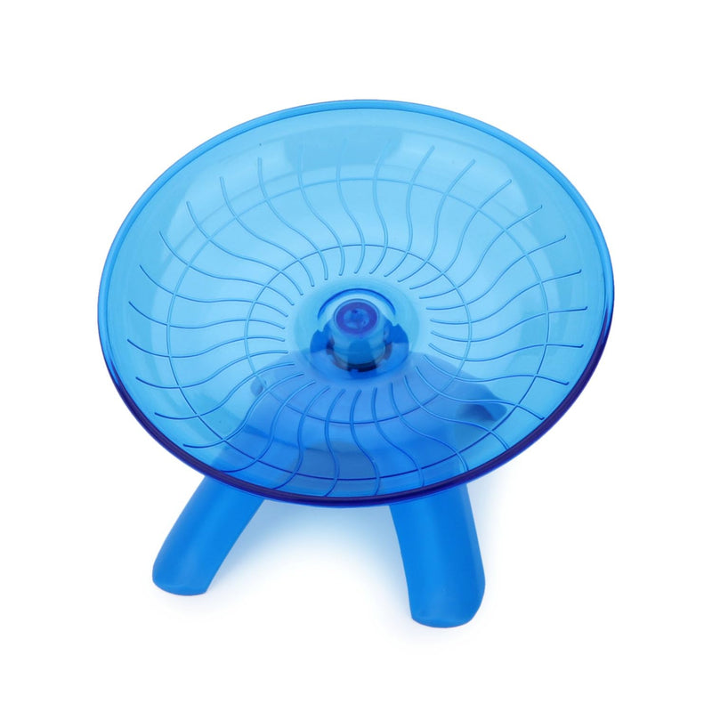 Hamster Wheel Silent Hamster Exercise Wheel Running Spinner Hamster Flying Saucer for Hamsters Gerbils Mice and Other Small Pets (Blue) Blue - PawsPlanet Australia