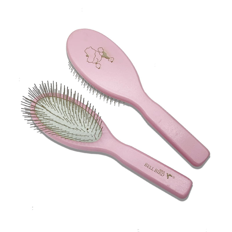 Der Meister Pin Brush, Pets Shedding, Dematting and Grooming Tool for Dogs and Cats With All Hair Types, Remove Loose Fur, Undercoat, Mats, Tangled Hair, Knots (Pink) Pink - PawsPlanet Australia