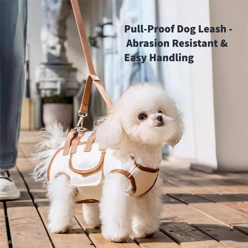 Dog Lift Harness, Adjustable Carrier Sling for Small and Medium Cats, Portable Pet Sling Carrier for Outdoor, Dog Assistance Strap for Senior, Joint Injuries, Brown S S(4.4-8.81 lbs) - PawsPlanet Australia