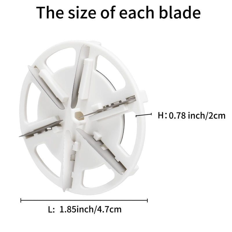 Fabric Shaver Replacement Blades, 4 PCS Electric Lint Remover Replacement Blade, Stainless Steel Fabric Shaver Replace 6 Blades, Only Including Blades - PawsPlanet Australia