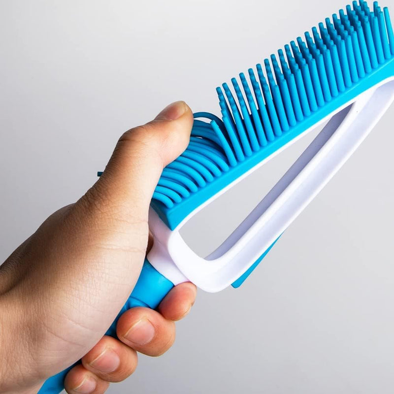 Pet Rubber Brush with Mini Dustpan,Dog Cat Hair Removal Brush with Squeegee,Portable Small Carpet Brush for Clothes,Cars,Sofa,Bed Sheet - PawsPlanet Australia