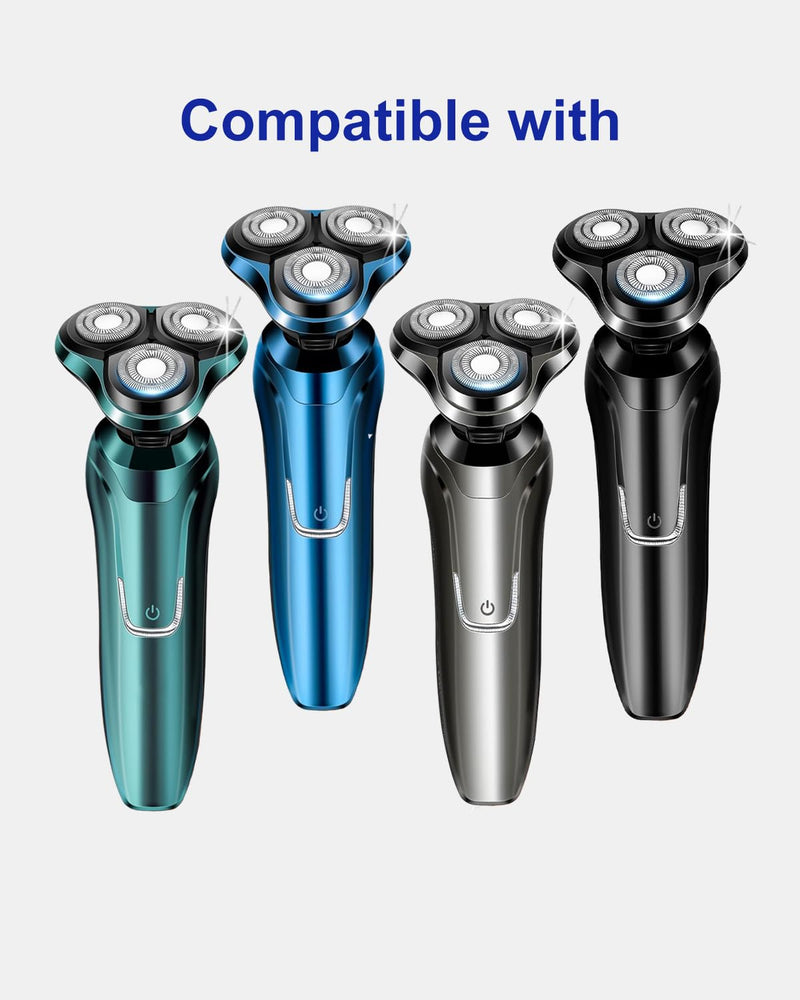 Handsome Face Replacement Blades for Handsomeface Replacement Head Electric Razor for Men Rotary Shaver, 3 Pack Replacement Heads, 2 Cleaning Brush 3 Packs - PawsPlanet Australia