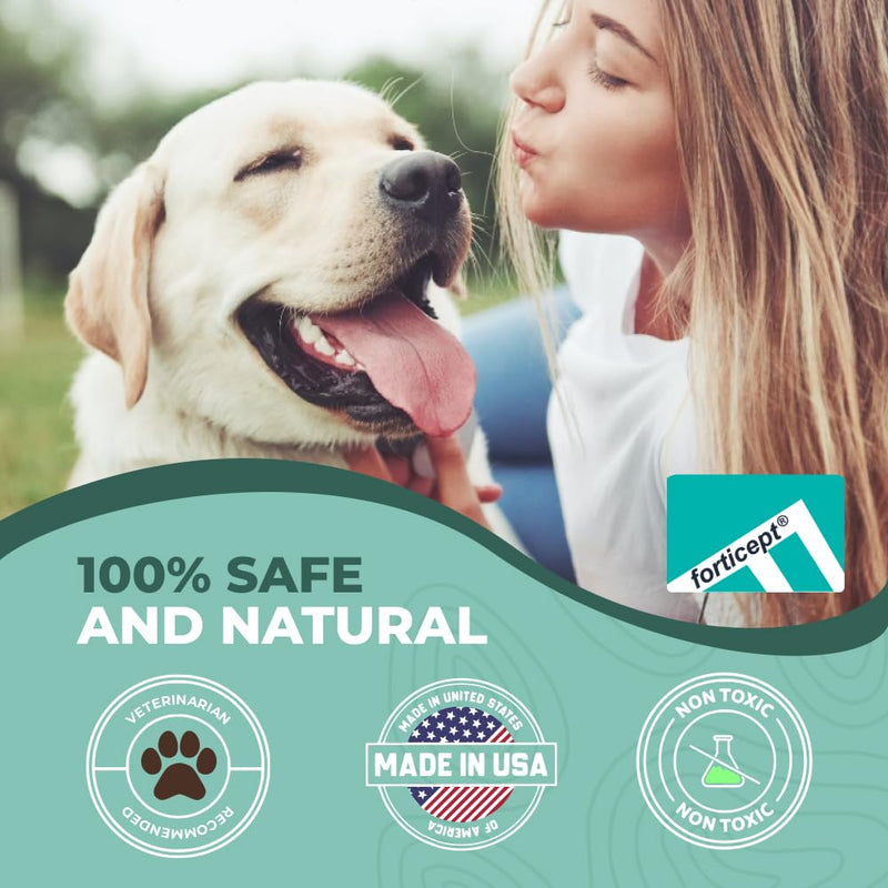 Forticept PAW Balm | Dog Paw Protector from Hot Pavement, Dirt, Salt, Ice and Snow | Soother and Moisturizer for Cracked Dog Paw Pads | Natural Wax Based, Lick Safe 3 oz - PawsPlanet Australia