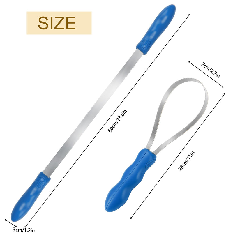 Dual-Sided Shedding Blade Dogs Hair Brush - Stainless Steel Grooming Blade for Horse Shedding Tool - Pets Grooming Tool for Dogs with Short and Long Hair - PawsPlanet Australia