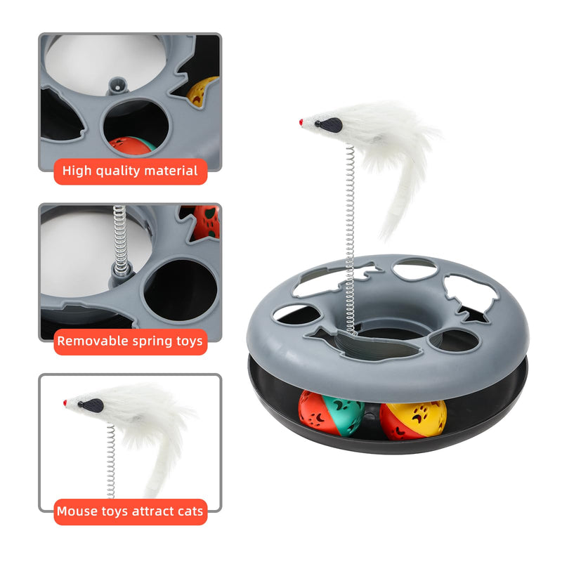 Cat Tunnel, Indoor Cat Toy, Roller Track Cat Toy, Collapsible S-Shaped Play Tube, 10.5 Inch Diameter Maze Cat House for Cats, Puppies, Rabbits, Ferrets, Cat Toy Gift Set - PawsPlanet Australia