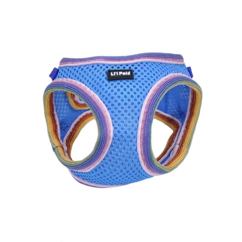 Coastal Pet Li'l Pals Comfort Mesh Dog Harness - No-Pull, Cooling Vest, Small Dog & Puppy - Blue Lagoon - X-Small/Small 3/8" x 8"-10" - PawsPlanet Australia