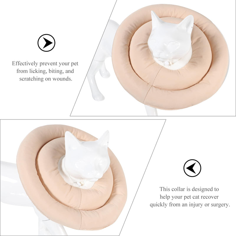 TOPBATHY Protective Collar Design Fabric Made of Cat Protective Durable Pet Wearer with Elastic Comfort and Protection Against Surgery or Injuries